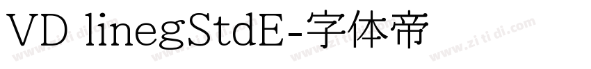 VD linegStdE字体转换